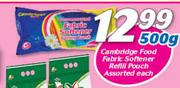 Cambridge Food Fabric Softener Refill pouch-500g Each