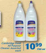 Cambridge Food All Purpose Cleaner-750ml Each