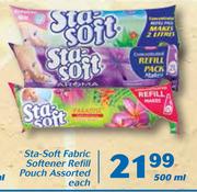 Sta-Soft Fabric Softener Refill Pouch-500ml Each