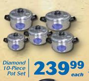 Diamond 10-Piece Pot Set-Each
