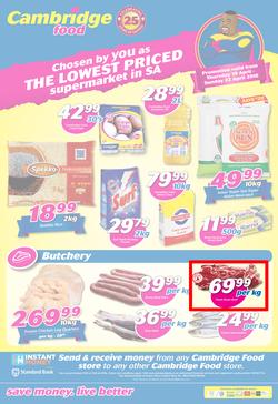 Cambridge Food Gauteng : Weekend Deals (19 April - 22 April 2018), page 1