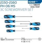 Gedore 2150-2160 PH-06MS 3C Screwdriver Set 1482319