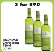 Simonsvlei Chenin Blanc-3 x 750ml