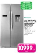 Hisense 730Ltr Side-by-Side Fridge/Freezer with Water Dispenser H730SS-WD