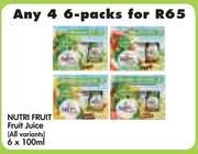 Nutri Fruit Fruit Juice (All Variants)-4 x 6 x 100ml