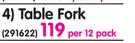 Table Fork-Per 12 pack
