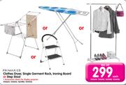 Primaries Clothes Dryer/Single Garment Rack/Ironing Board Or Step Stool-Each
