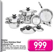 Tissoli 12 Piece Stainless Steel Cookware Set