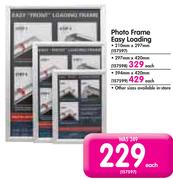 Photo Frame Easy Loading 297x420mm-Each