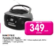 Sinotec Portable CD Radio PC-9261