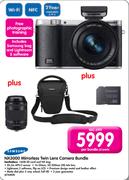 Samsung NX3000 Mirrorless Twin Lens Camera Bundle