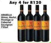 Arabella Shiraz, Merlot, Pinotage Or Cabernet Sauvignon-4 x 750ml