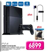 PS4 500GB Console Bundle-Per Bundle