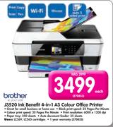 Brother J3520 Ink Benefit 4-In-1 A3 Colour Office Printer
