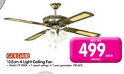 Goldair 132cm 4 Light Ceiling Fan CF 400A