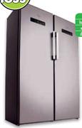 Whirlpool 394Ltr Upright Fridge WME36962X plus Whirlpool 282Ltr Upright Freezer WVE26962NFX