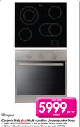Whirlpool Ceramic Hob plus Multi-Function Undercounter Oven AKT8210LX/AKP560/0-Per Set