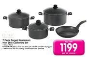 Olive 7 Piece Forged Aluminium Non Stick Cookware Set-Per Set