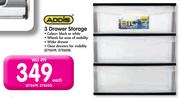Addis 3 Drawer Storage-Each