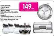 Home Living Stainless Steel Bread Bin