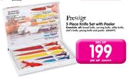 Prestige 5 Piece Knife Set with Peeler-Per Set