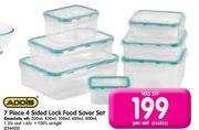 Addis 7 Piece 4 Sided Lock Food Saver Set-Per Set