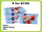 Trinco Tagless Teabags-4 x 200's