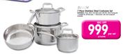 Panache 7 Piece Stainless Steel Cookware Set-Per Set