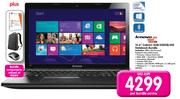 Lenovo 15.6" Celeron 4GB/500GB/W8 Notebook Bundle-Per Bundle