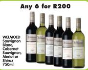 Welmoed Sauvignon Blanc, Cabernet Sauvignon, Merlot Or Shiraz-6 x 750ml