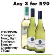 Robertson Sauvignon Blanc, Light Sauvignon Blanc Or Chardonnay-3x750ml
