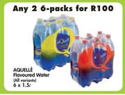 Aquelle Flavoured Water(All Variants)-2x6x1.5Ltr
