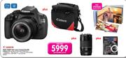 Canon DSLR 1200D Twin Lens Camera Bundle-Per Bundle