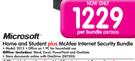 Microsoft Home And Student+ McAfee Internet Security Bundle 2013-Per Bundle