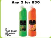 M Thick Bleach (All Variants)-2x750ml