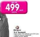 Targus 15.4" Backpack-Each