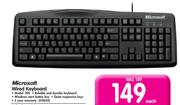 Microsoft Wired Keyboard 200-Each