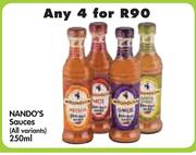 Nando's Sauces(All Variants)-4x250ml