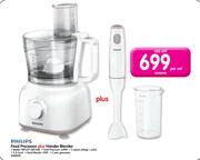 Philips Food Processor Plus Hander Blender HR7627 + HR1600-Each