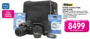 Nikon D3200 Camera Triple Lens Bundle-Per Bundle