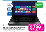 HP 15.6" Celeron/2GB/500GB/W8 Notebook 250G