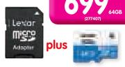 Lexar 16GB Micro SDHC 300x Plus Adapter 
