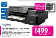 Brother J105 Ink Benefit 3-In-1 Colour Printer