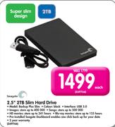 Seagate 2.5" 2TB Slim Hard Drive
