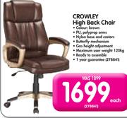 Crowley High Back Chair