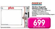 Parrot Slimline Magnetic Whiteboard Bundle-Per Bundle