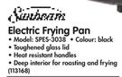 Sunbeam Electric Frying Pan Model: SPES-3038-Each