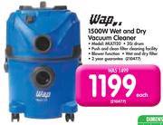Wap 1500W Wet and Dry Vacuum Cleaner Model: MULTI20-Each