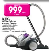 AEG 1800W Cylinder Vacuum Cleaner Model: AT3580-Each
