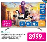 Hisense 50" 127cm 3D Smart Full HD LED TV 50K390PAD 